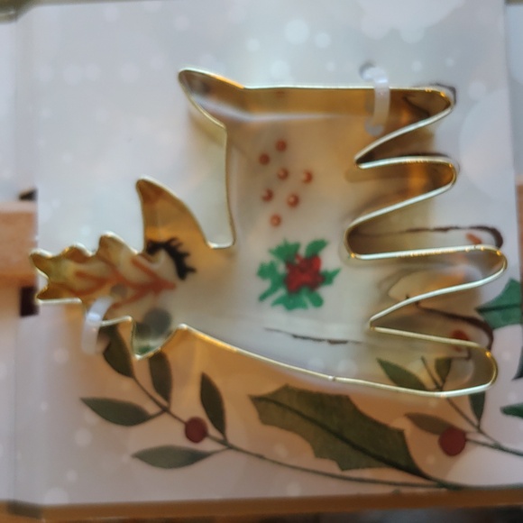 Holiday Spatula and Cookie Cutter 2 Piece Set Reindeer and Pine Tree NWT - Picture 7 of 10
